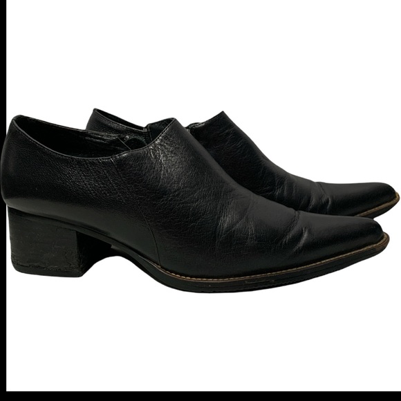 Paolo Conté Collection Black Pointed Block Heel - Picture 5 of 14